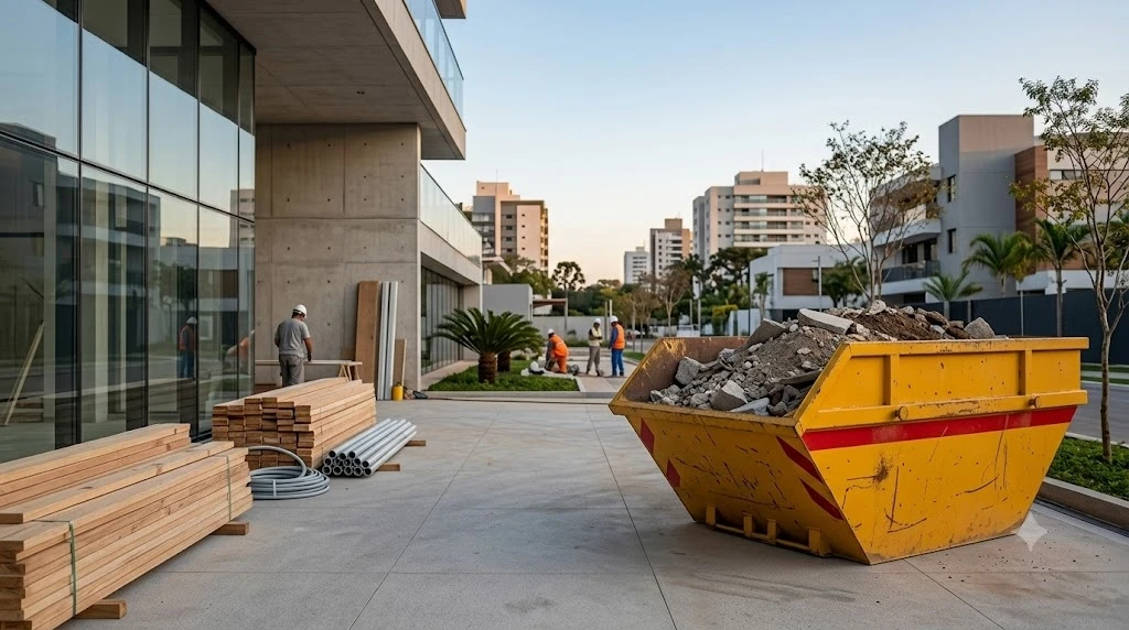 Obra de construção civil no Paraná